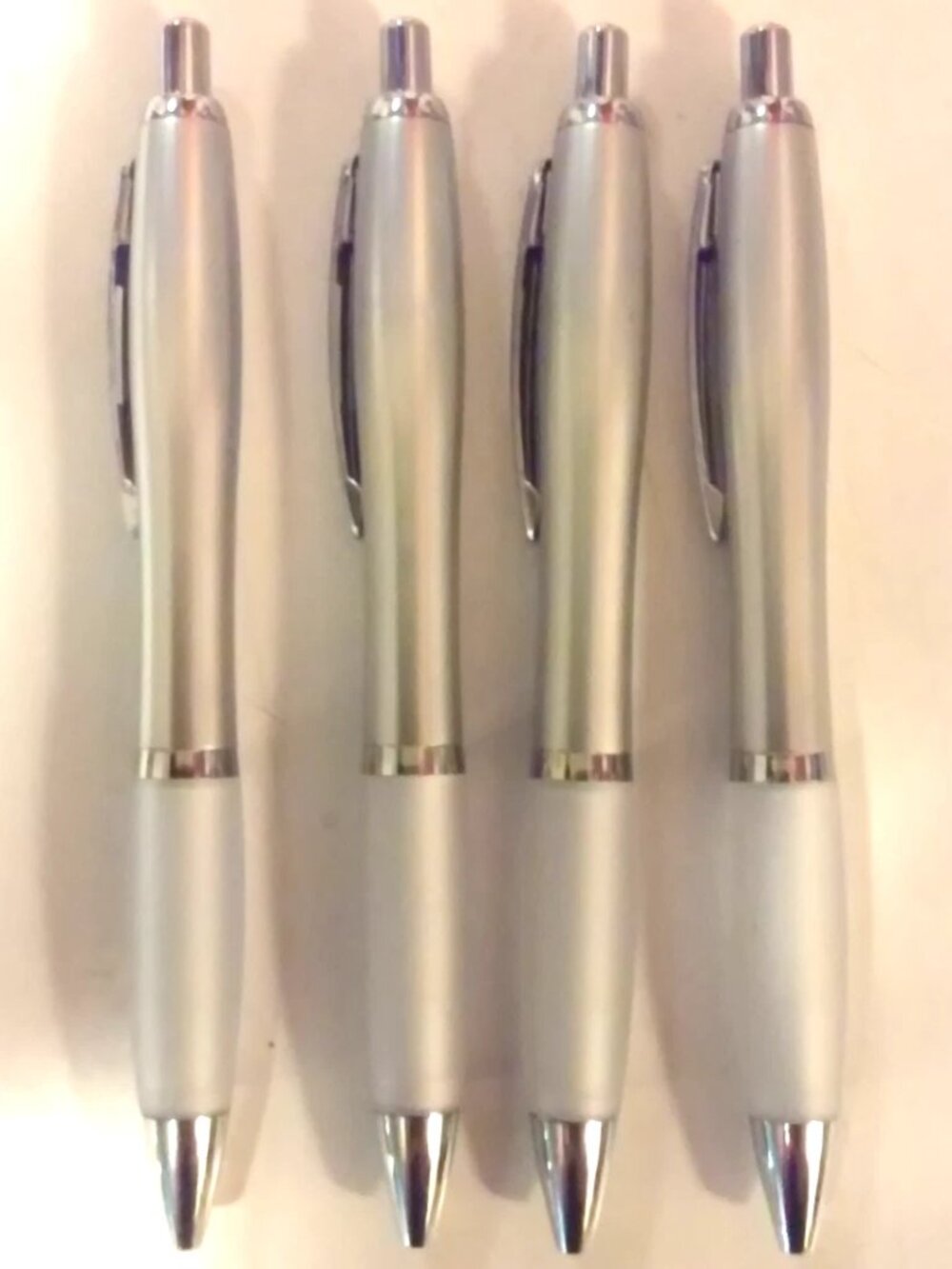 Silver Pen Set New In Package 4Total With Finger Grip